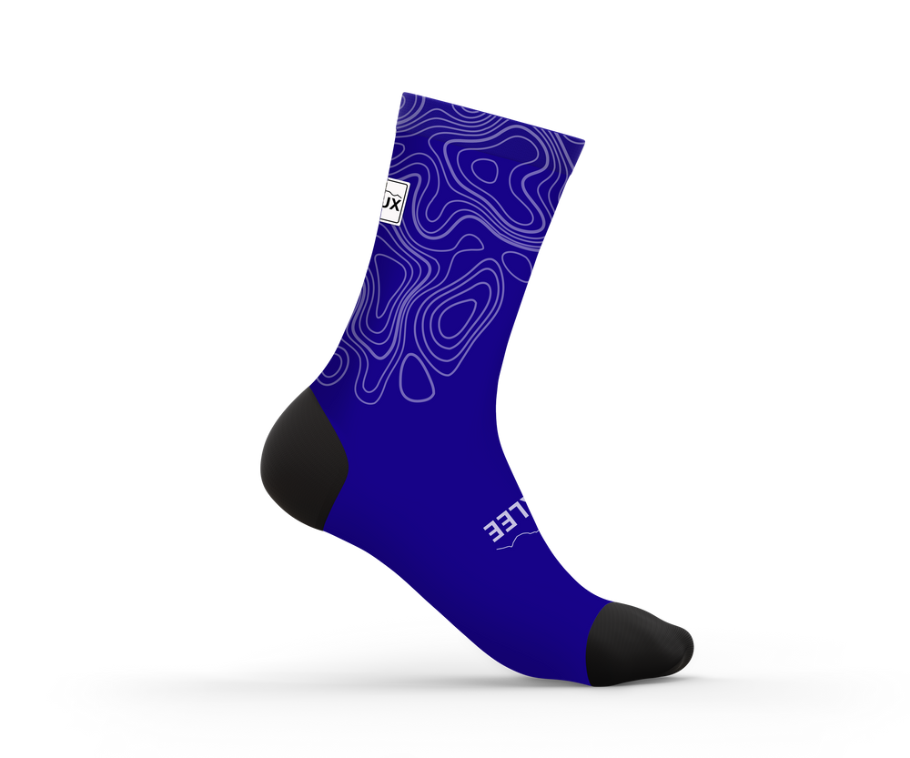 Royal Blue Contour Socks