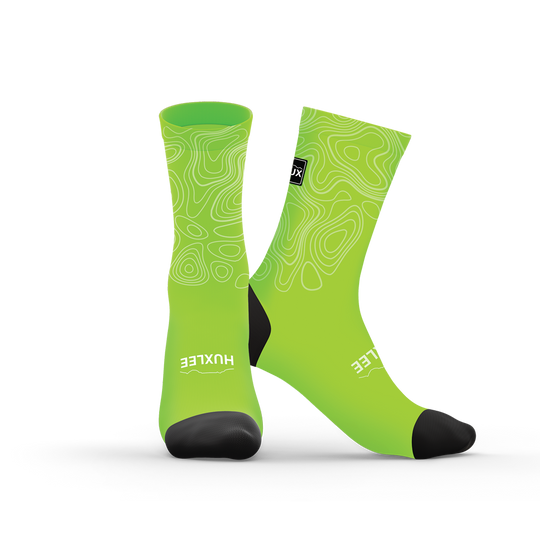 Lime Green Contour Socks
