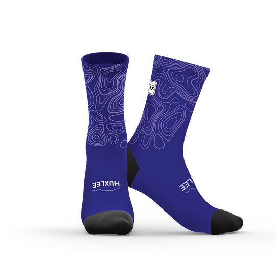 Royal Blue Contour Socks
