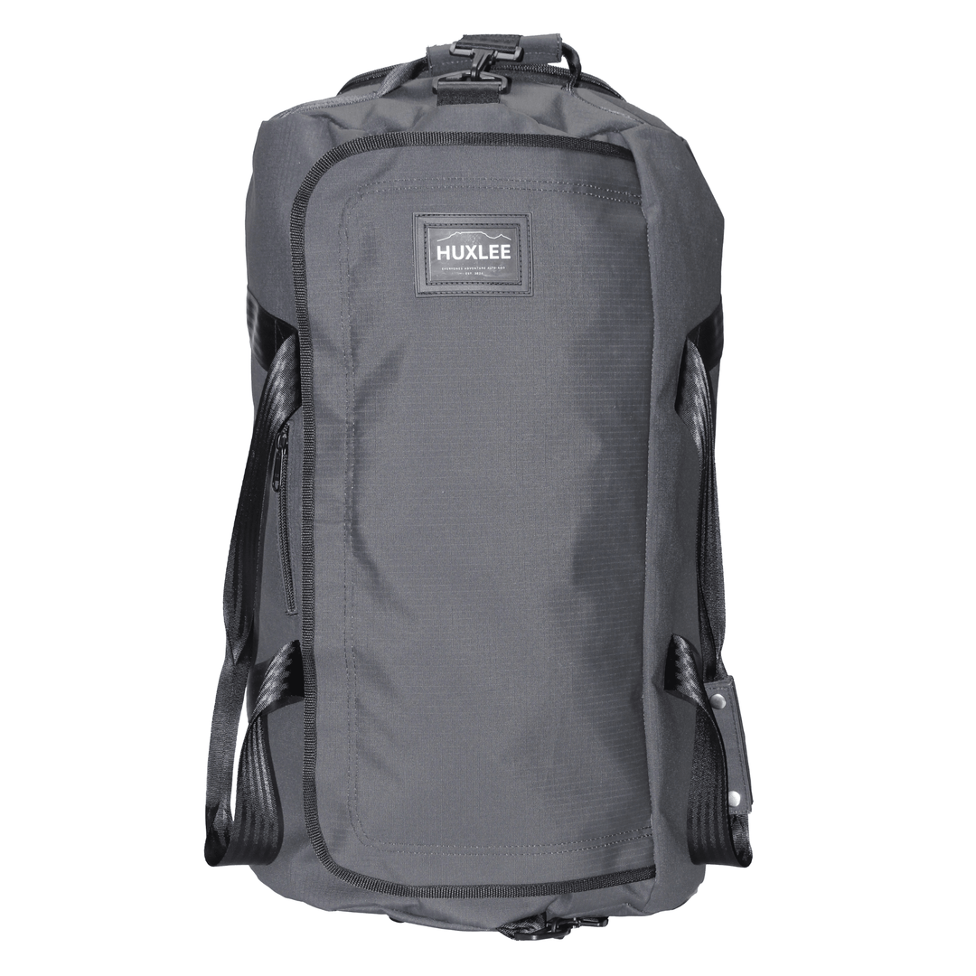 Huxlee Waterproof Duffel Bag - Gun Metal - 95L - Top view

