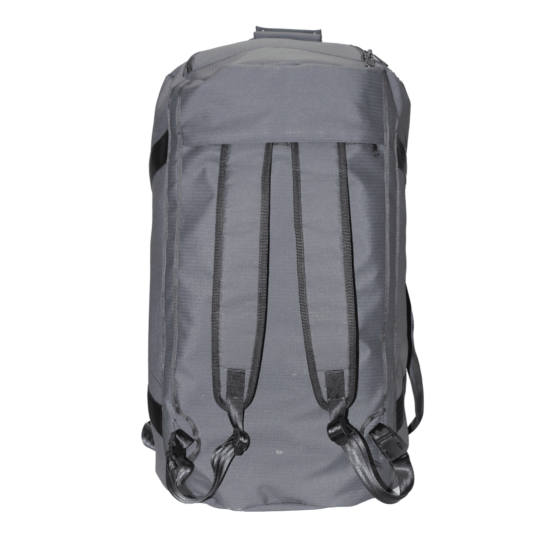 Huxlee Waterproof Duffel Bag - Gun Metal - 95L Back View
