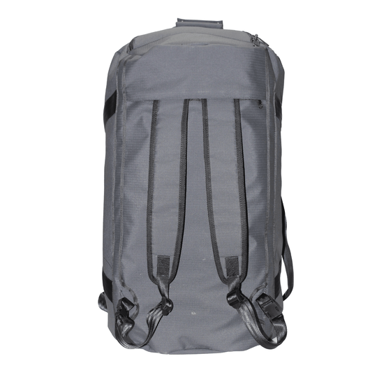 Huxlee Waterproof Duffel Bag - Gun Metal - 95L Back View
