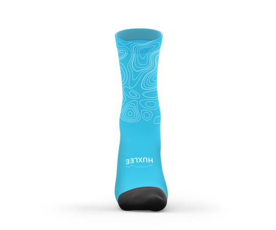 Arctic Sky Blue Contour Socks