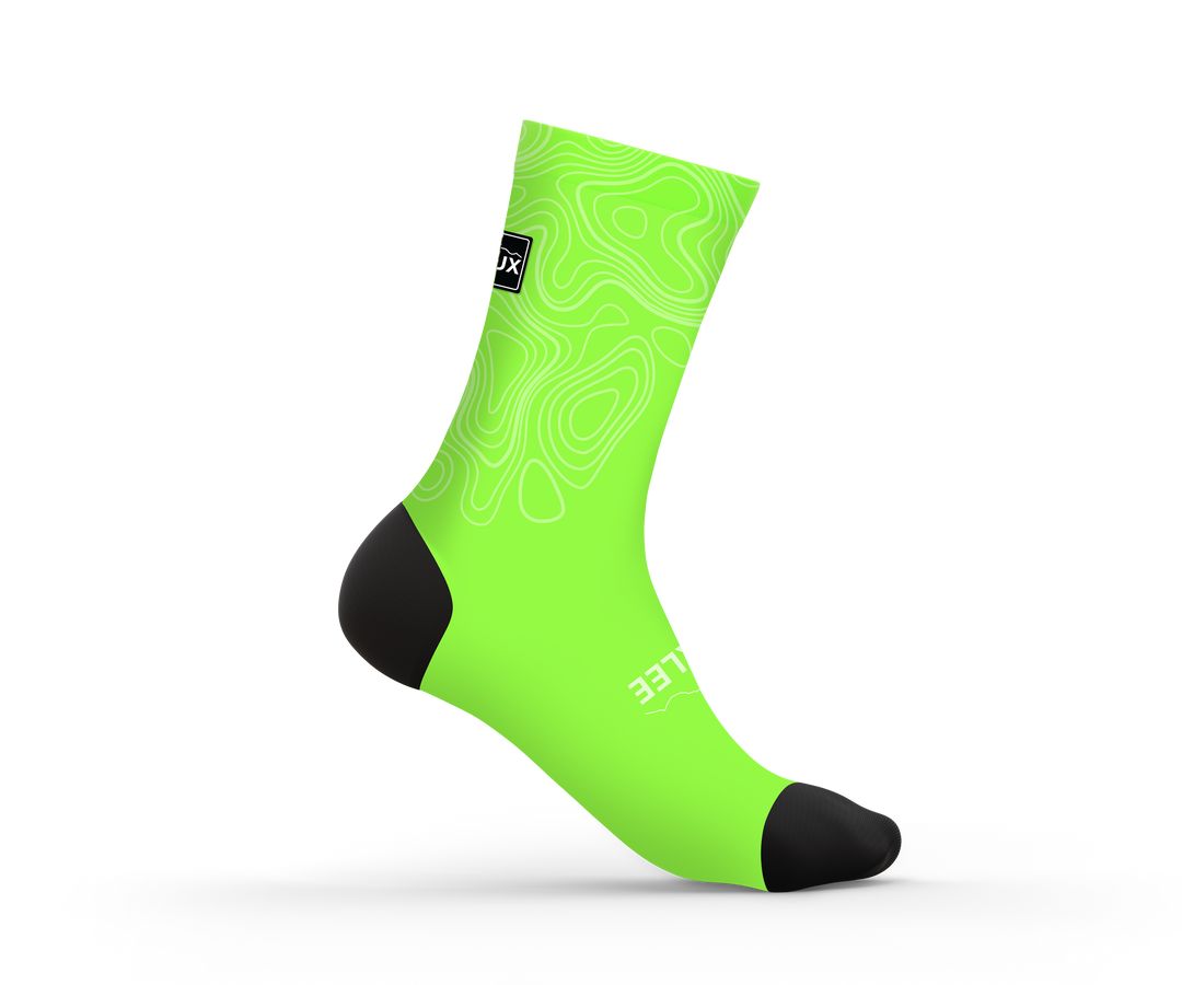 Lime Green Contour Socks